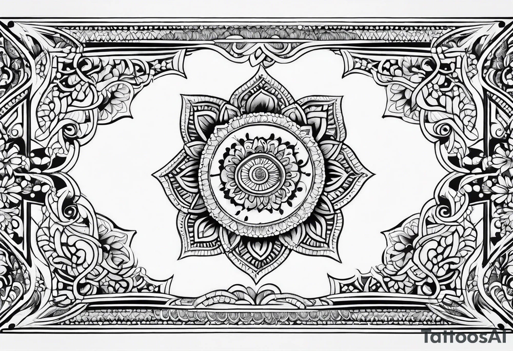 henna sleeve tattoo idea