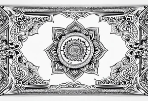 henna sleeve tattoo idea