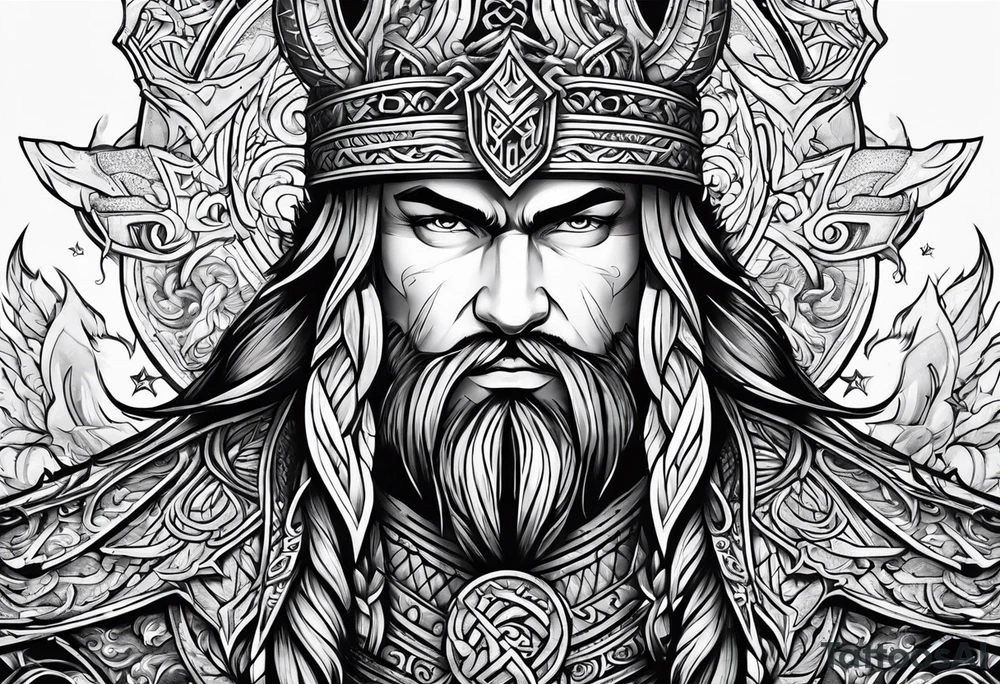 Valhalla norse heritage tattoo idea