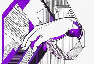 lines around wrist, abstract, black and purple, covered from wrist to forearm, fully covered, no borders, blackwork, no people tattoo idea