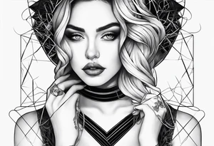 Matching tattoo for husband and wire tattoo idea