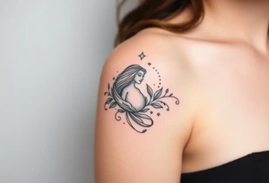 Moana, beauty and beast, tangled, and aristocrats themed tattoo tattoo idea