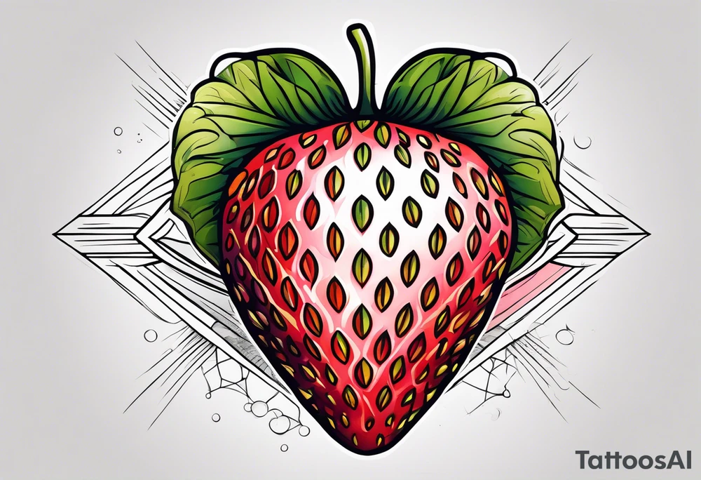Strawberry tattoo idea