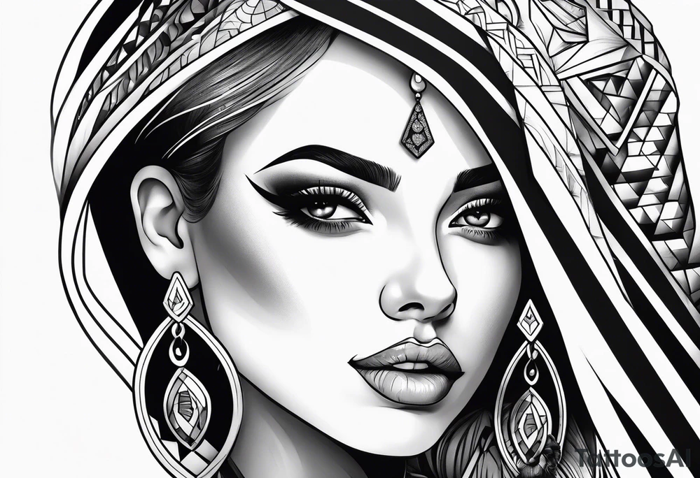 Woman tattoo idea
