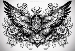 semilly com letra bonita e chique com um coração tattoo idea