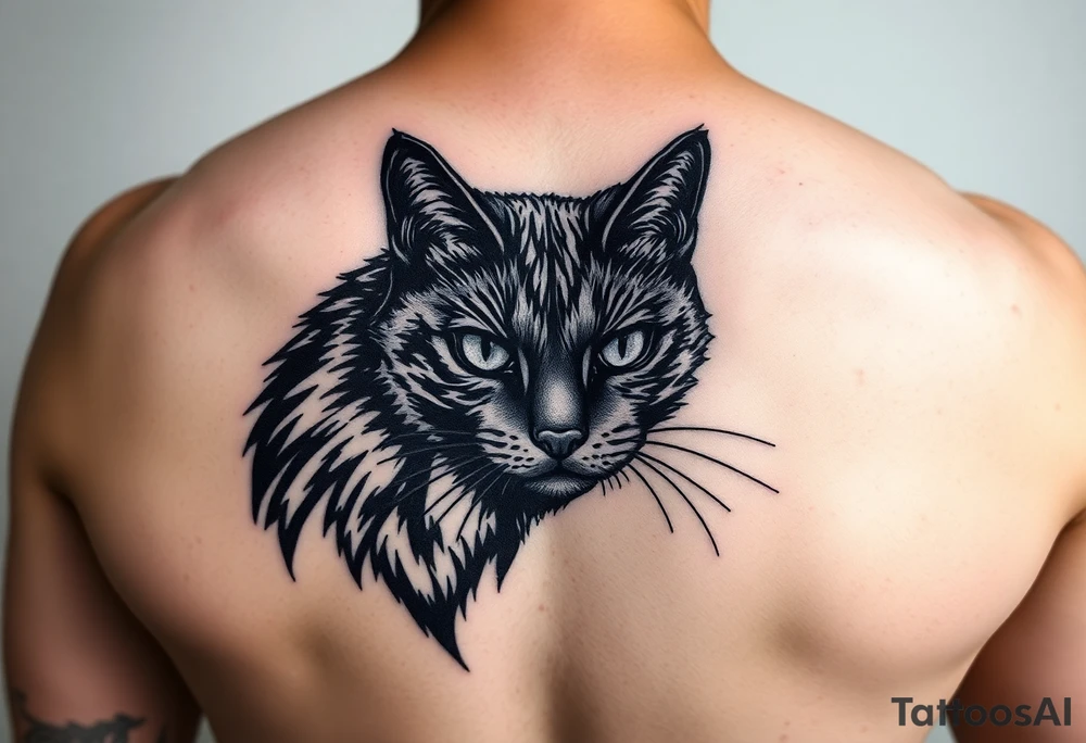 Black Cat tattoo idea