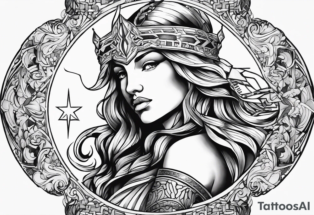 sagittarius, faith, strong, warrior, god, jesus, christ tattoo idea