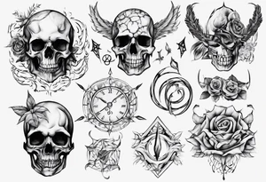 Sklettformel von Benzoesäure tattoo idea