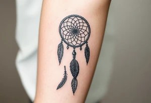 dreamcatcher with feathers for the memory of my grandma tattoo idea