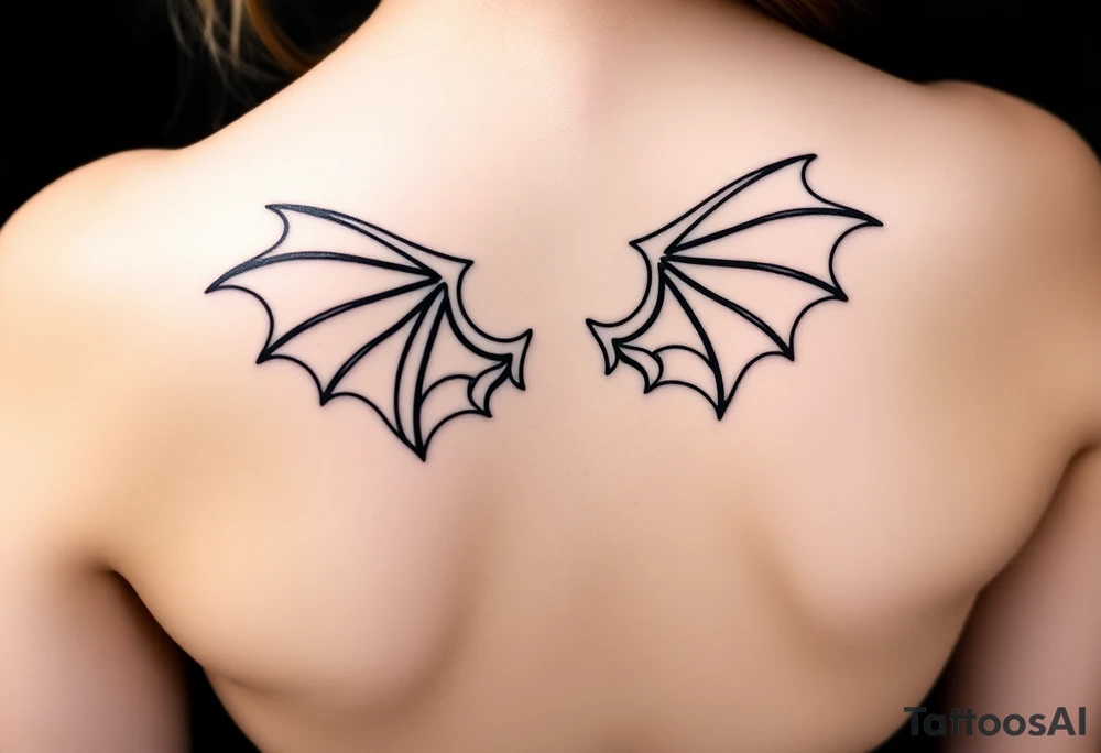 Dragon wings tattoo idea