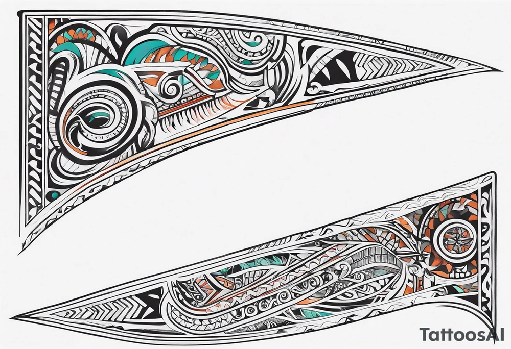 maori tribal  spine tattoo tattoo idea