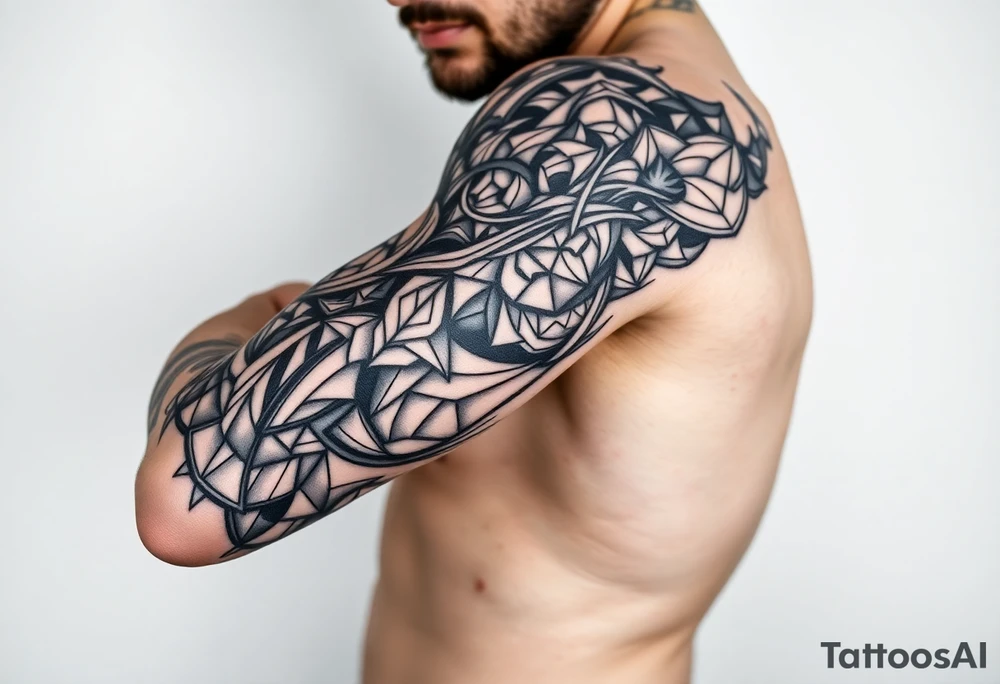 Computer code software developer, father of 6, masculine , strength, overcome, Libra, tattoo idea
