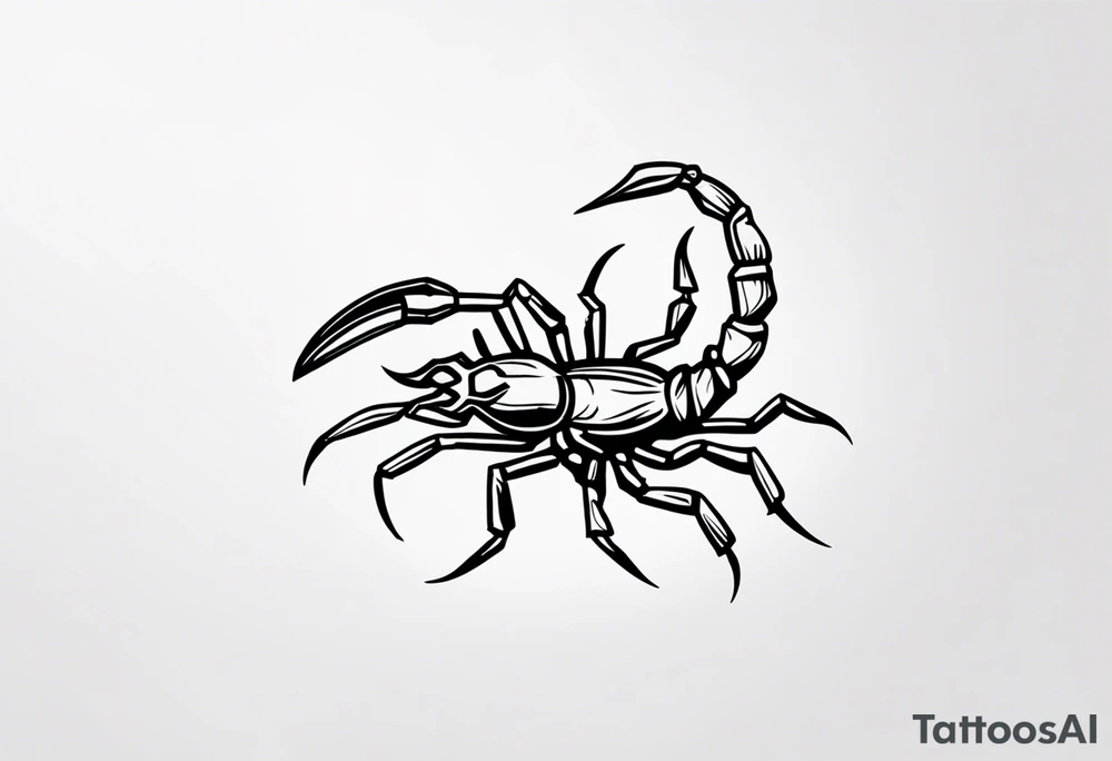 small scorpion tattoo idea