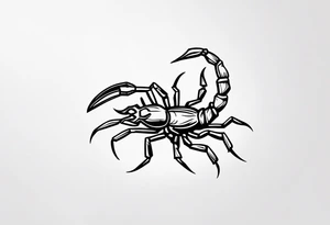 small scorpion tattoo idea
