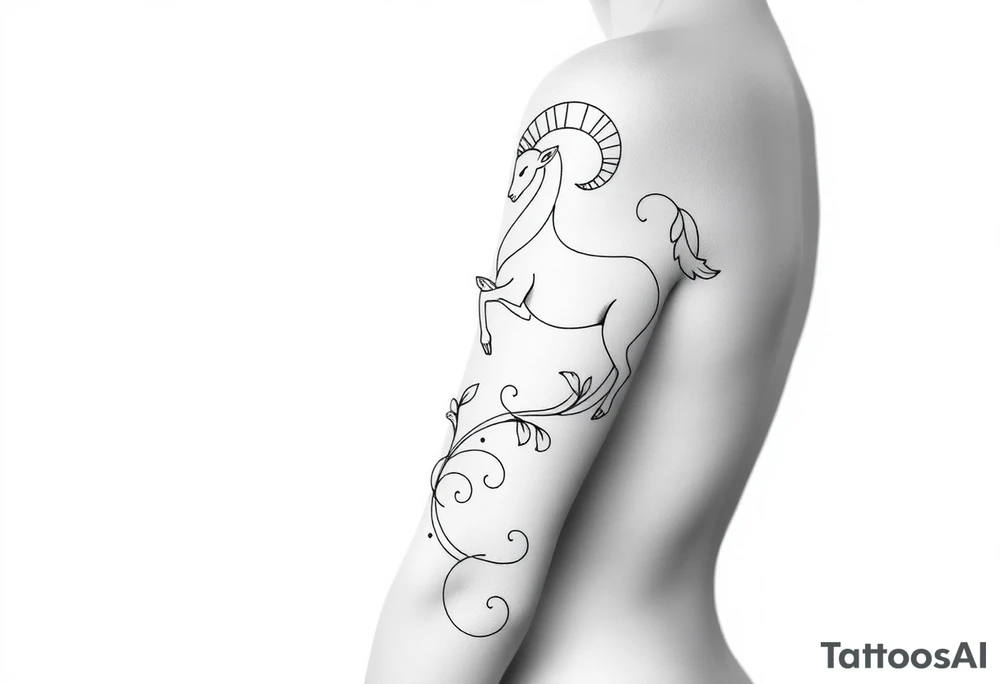 Aries theme tattoo idea