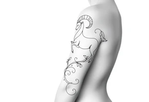 Aries theme tattoo idea