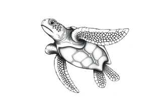 Majestic Sea turtle tattoo idea