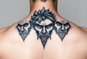 seasons faces tattoo idea