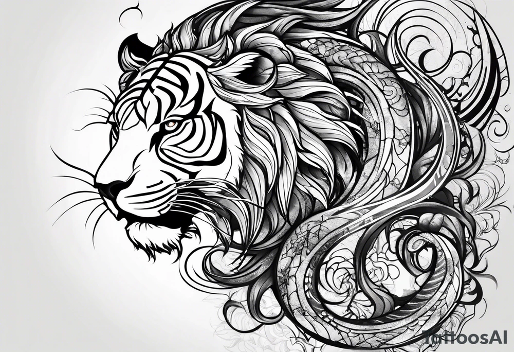 Scorpio Leo mix tattoo idea