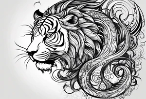 Scorpio Leo mix tattoo idea