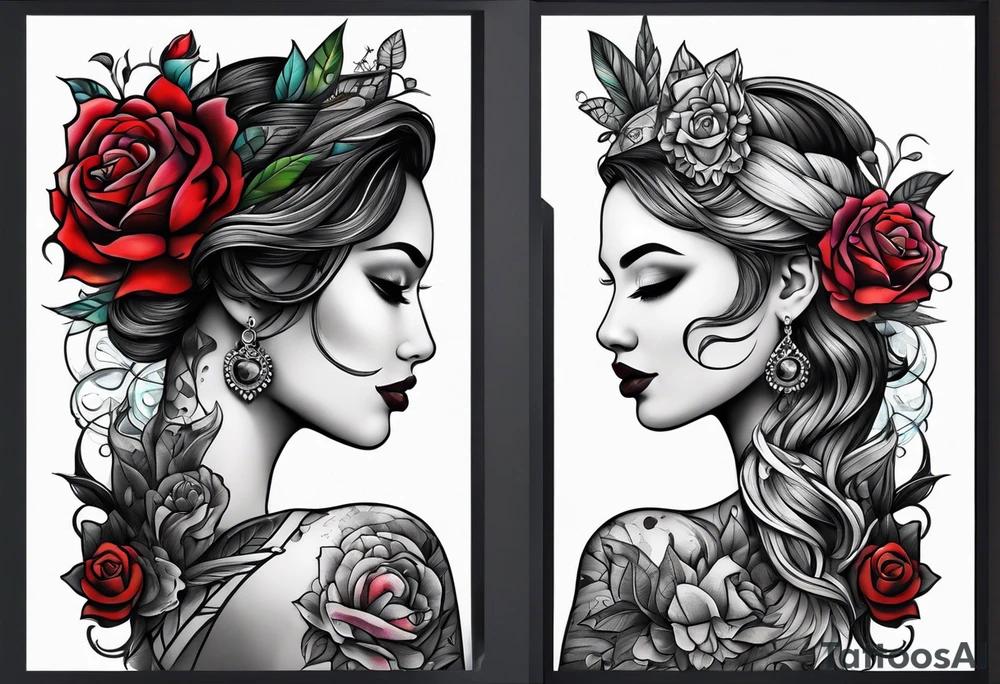 Couples tattoo tattoo idea