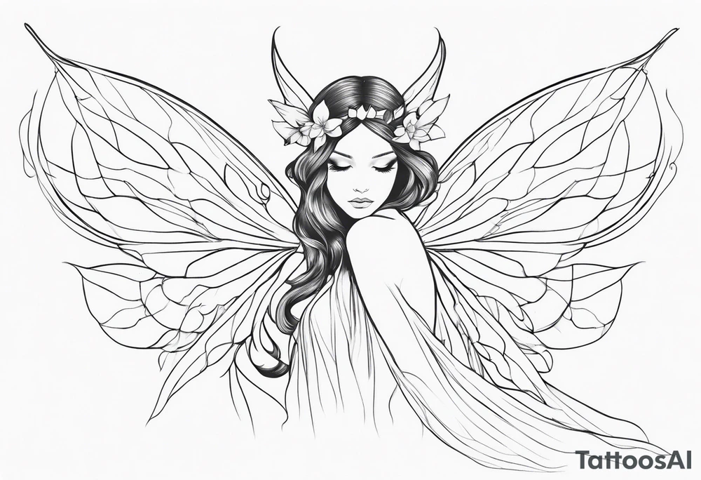 Ethereal Fairy tattoo idea