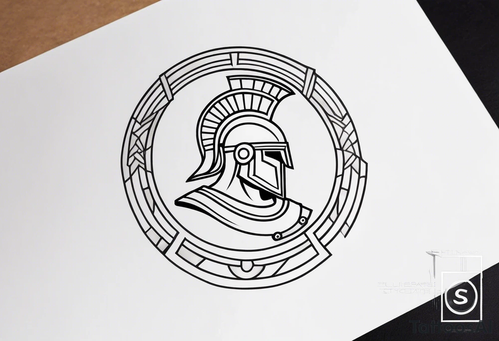 Ancient spartan symbol tattoo tattoo idea
