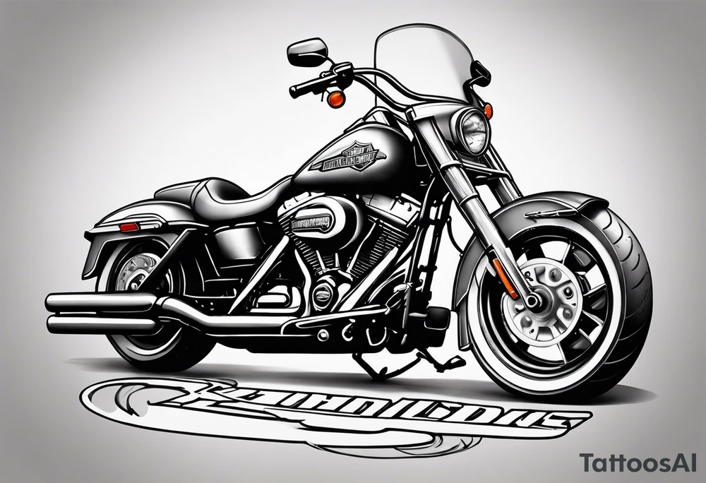 harley davidson logo tattoo idea