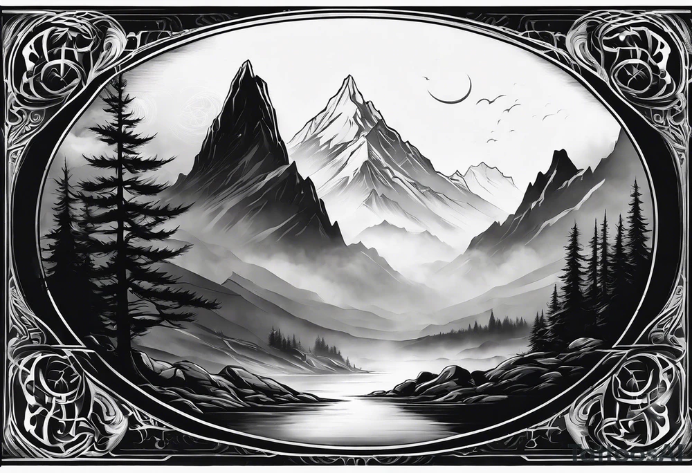 Valhalla mist fog tattoo idea