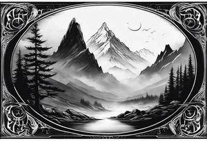 Valhalla mist fog tattoo idea