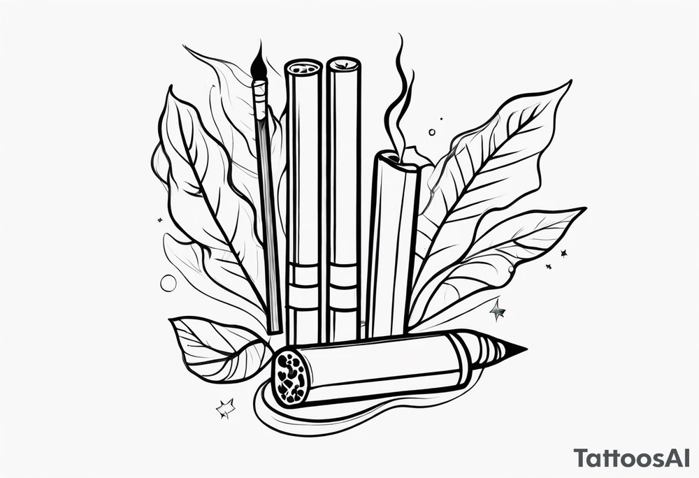 cigarettes tattoo idea