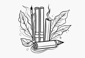 cigarettes tattoo idea