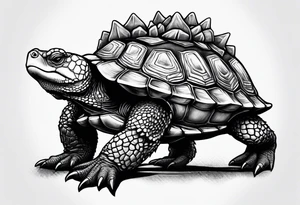 alligator snapping turtle tattoo idea