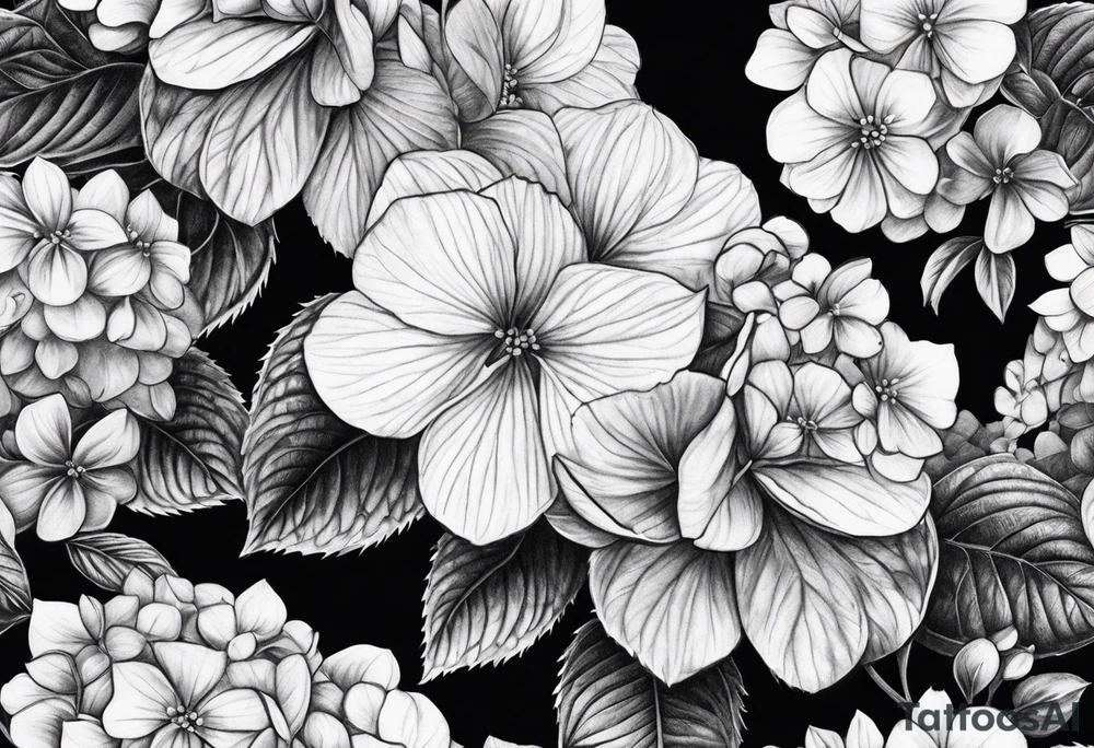 Hydrangeas tattoo idea