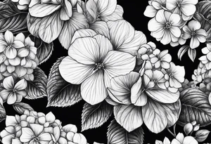 Hydrangeas tattoo idea