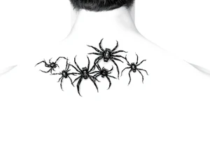 Spiders crawling down arm tattoo idea