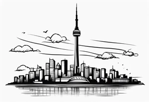 CN tower tattoo idea