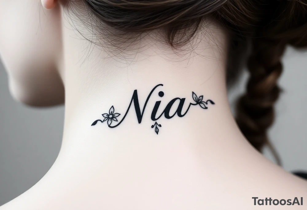 Name Nia tattoo idea