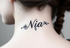 Name Nia tattoo idea