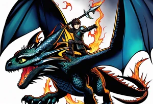 How to train your dragon tattoo idea