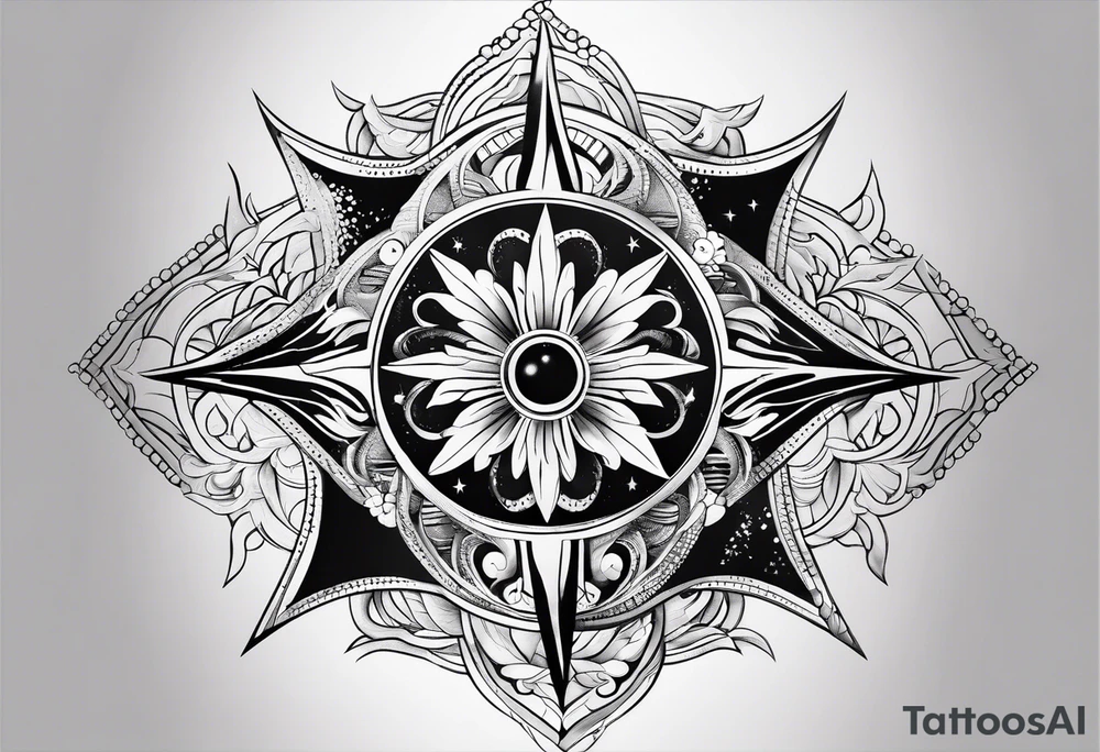 A star in the sky tattoo idea
