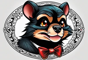 Looney tunes Tasmanian devil tattoo idea