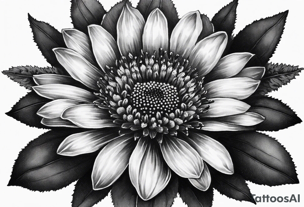 Indian blanket flower tattoo idea