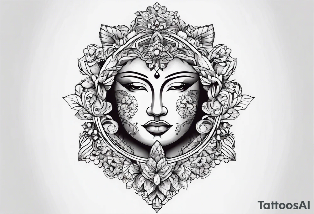 Ornementale minimaliste tattoo idea