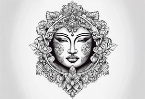 Ornementale minimaliste tattoo idea