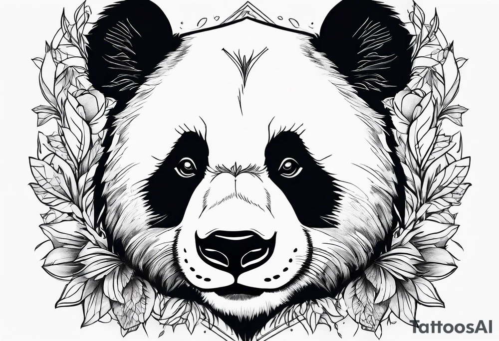 Panda tattoo idea