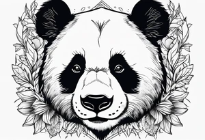 Panda tattoo idea