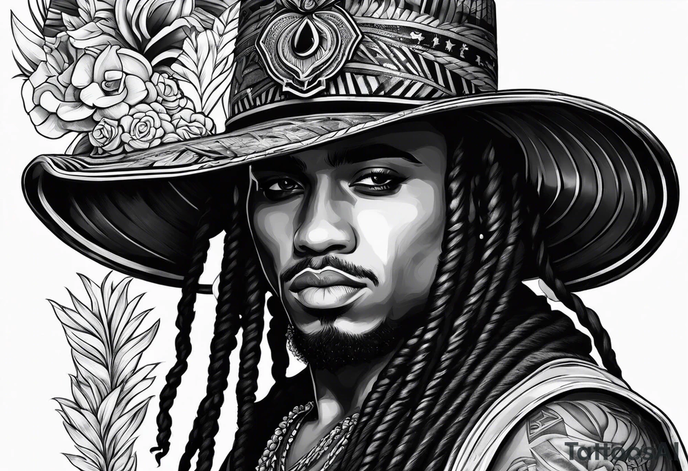 Ozuna with a hat tattoo idea