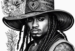 Ozuna with a hat tattoo idea