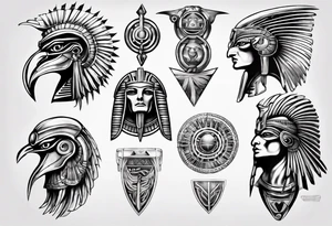 the legend horus tattoo idea